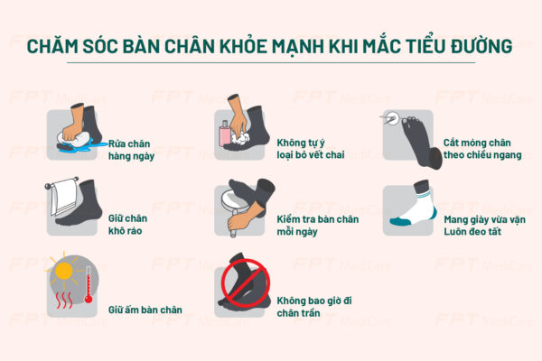 Cách để có đôi chân khỏe mạnh khi mắc bệnh tiểu đường 