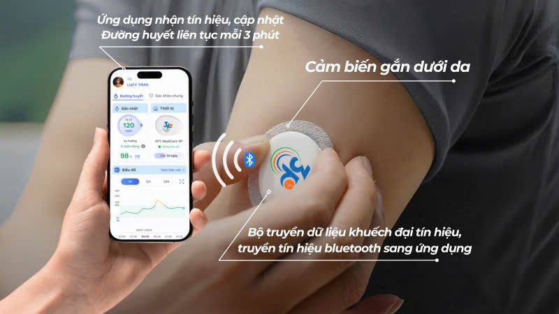 kiểm soát đường huyết với máy đo đường huyết liên tục