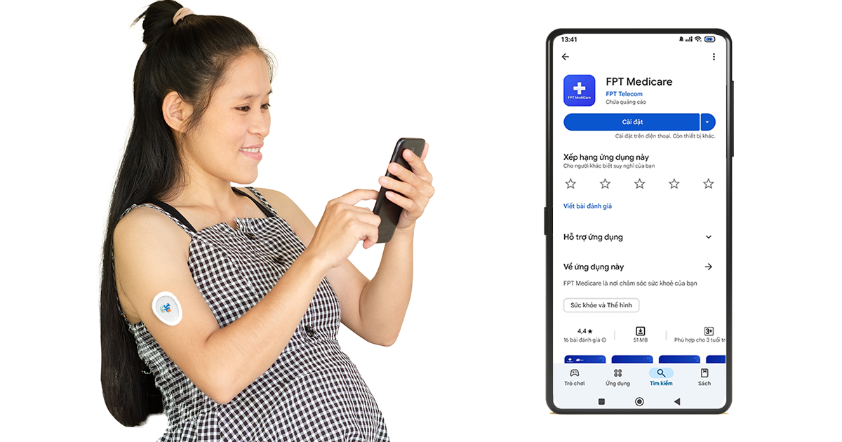 Kiểm soát đường huyết thai kỳ với máy đo đường huyết liên tục