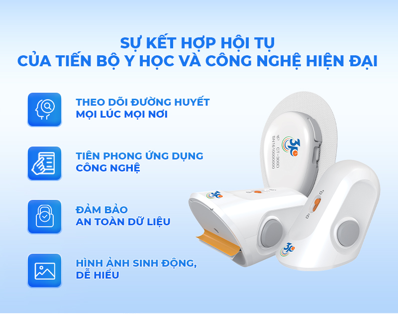 máy đo đường huyết liên tục 3P