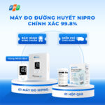 Combo 01 Máy đo đường huyết Nipro (01 máy đo + 01 hộp que thử)