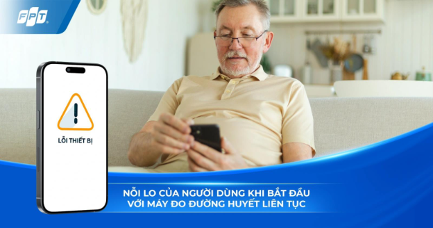người dùng máy đo đường huyết liên tục 3P