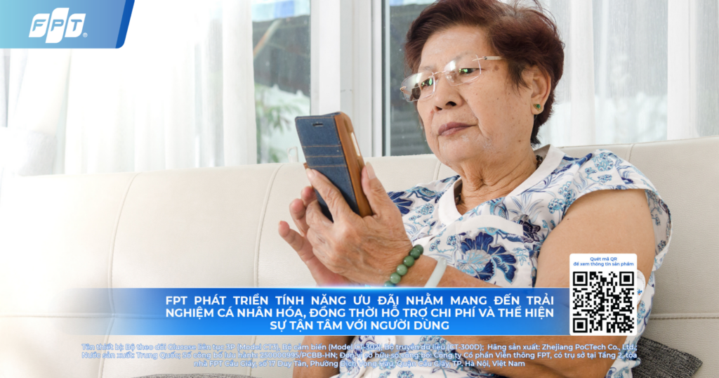 FPT MediCare ưu đãi máy đo đường huyết liên tục 3P
